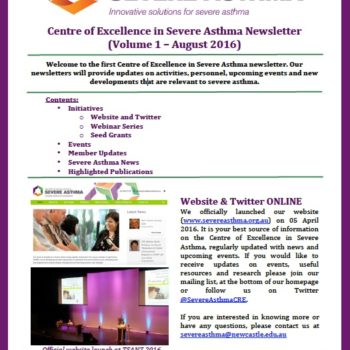 severe asthma newsletter volume 1