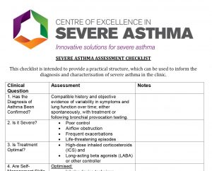 asthma checklist